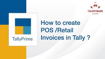 How to create POS/Retail Invoice in Tally Prime ?