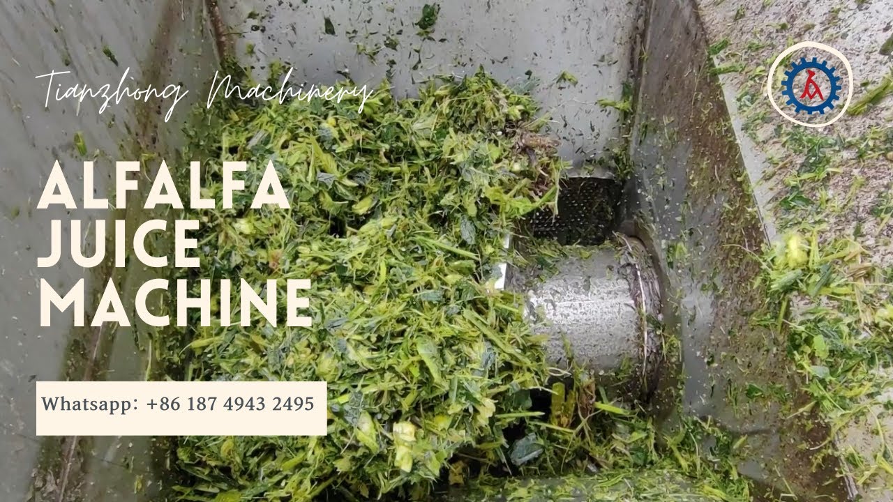Alfalfa juice machine YouTube