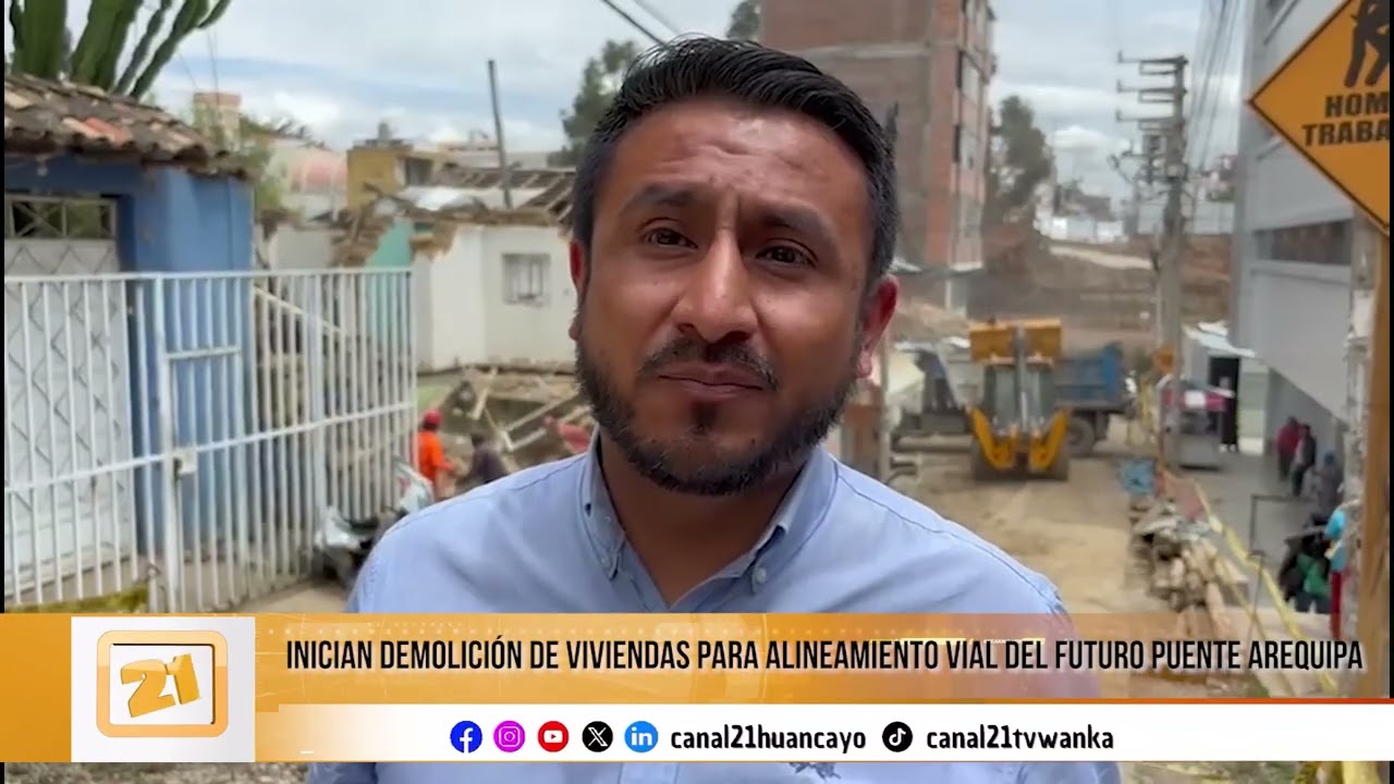 Demuelen viviendas para dar paso al futuro Puente Arequipa