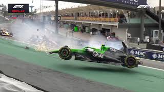 Gabriel Bortoleto Crashes Out In The Brazilian GP Sprint Race 2025