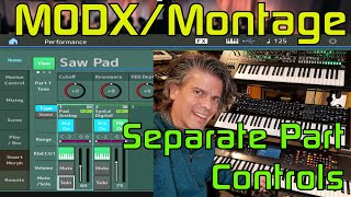 MODX/Montage Separate Part Controls: How to Apply Controls Only to Specific Parts
