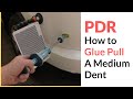 How To Glue Pull Medium Dent Damage - Paintless Dent Removal Tutorial