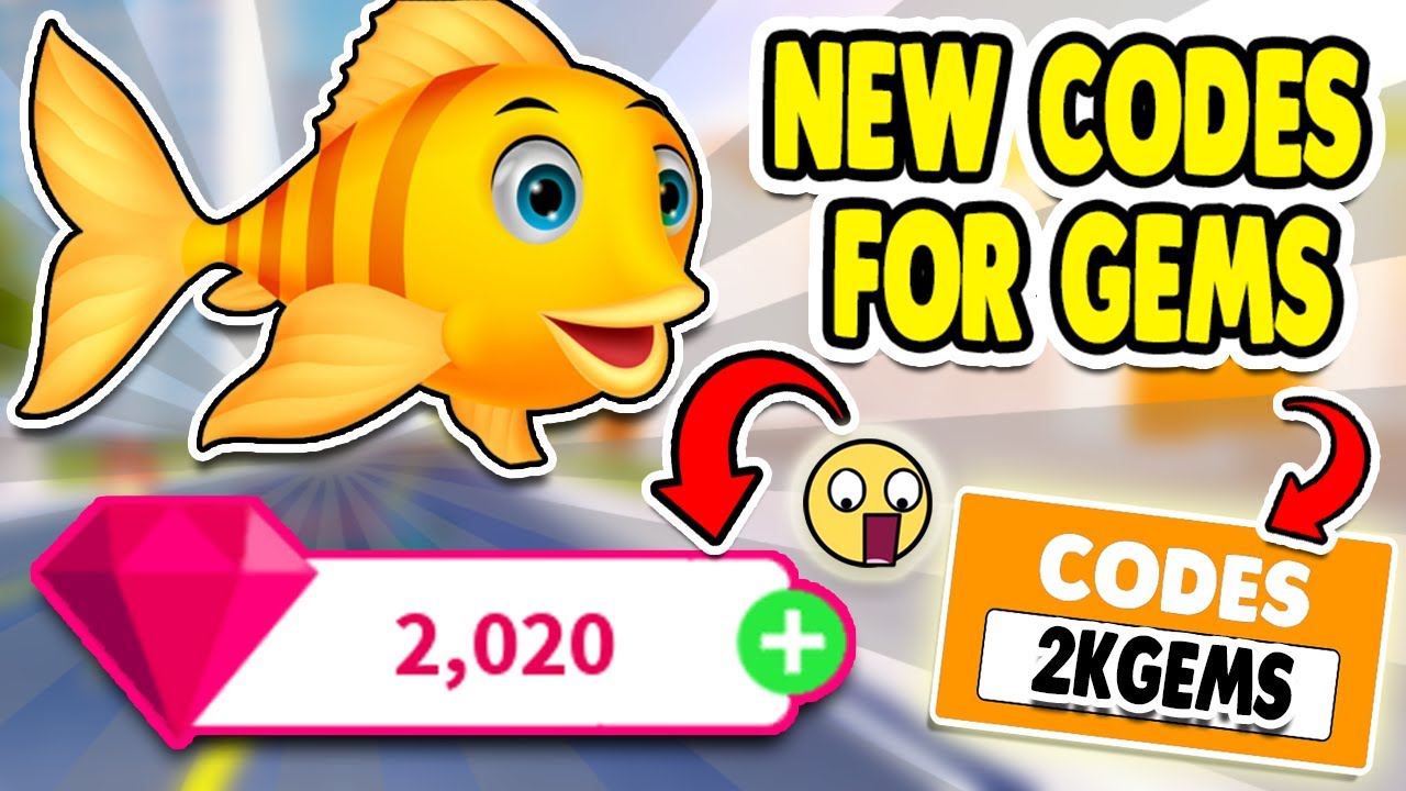 ALL NEW ROBLOX FISHING SIMULATOR CODES FOR GEMS 2021 JANUARY CODES IN FISHING SIMULATOR 