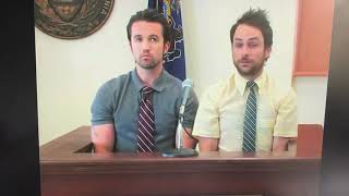 Mac and Charlie court room scene hilarious Macs dad. r*pe my butt until the room stinks Always sunny
