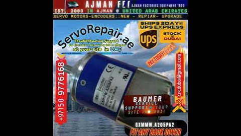 Baumer Encoder Signal Error Troubleshooting Repair ServoRepair.ae Buy GXMMW.A205PA2 Multivo Ship2day