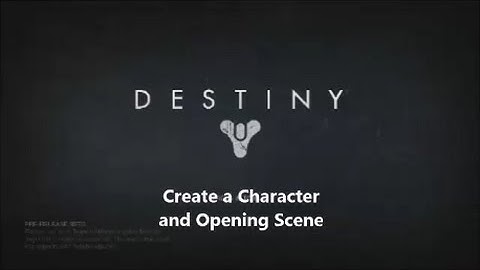 Destiny Beta: Create a Character and Opening Scene Xbox One Gameplay