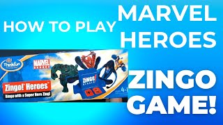 MARVEL HEROES Zingo! Game How to Play and Unboxing