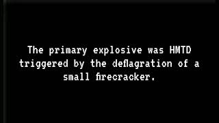 Urea Nitrate explosive testing.