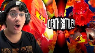 BATTLE OF THE FIRE MASTERS!! || Kai VS Tahu (Ninjago VS Bionicle) | DEATH BATTLE! REACTION