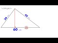 حساب ارتفاع المثلث إذا ع ل م منه أطوال أضلاعه Finding Height Of Triangle