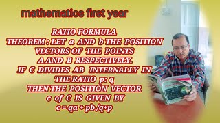 RATIO FORMULA                                    c = qa   pb /q p( first year mathematics)