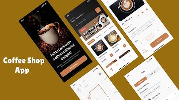 Coffee Shop app UI design with Flutter | part 1 Onboarding