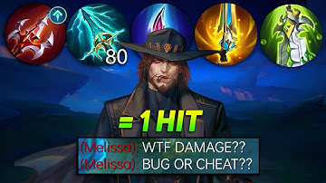 CLINT FULL DAMAGE 1 HIT BUILD 2025!!💀 (must try this op build) - MLBB