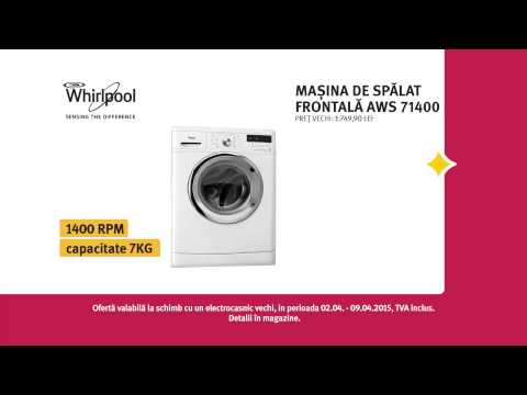 Reclamă ALTEX Masina de spalat Whirpool aprilie 2015