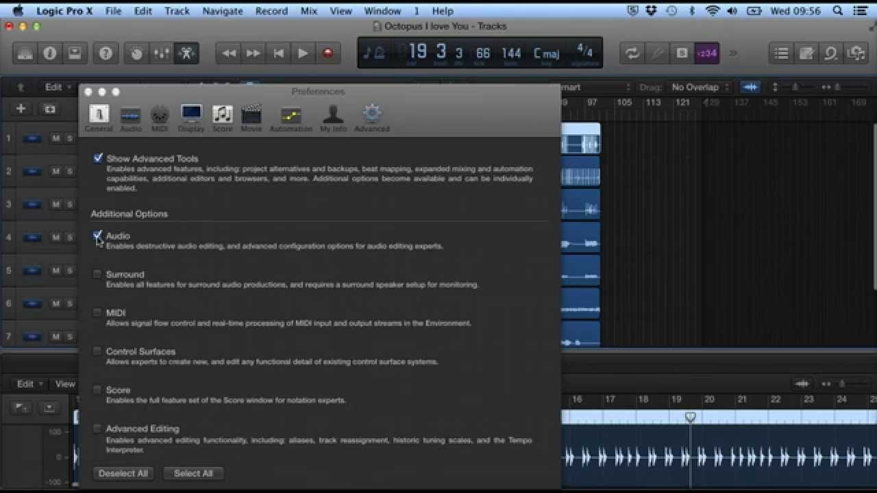 Logic Pro X Tutorial 16 - How to reverse audio - YouTube