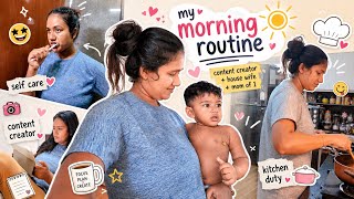 🌞 My Realistic Morning Routine ☕ | Content Creator, Mom & Housewife 💖 | Archana M T
