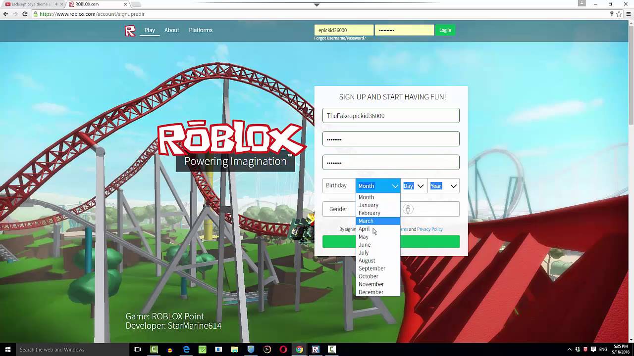 How To Sign Up On Roblox Not A Real Password Youtube - how to signup in roblox