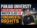 PU 3 Year Law Entrance Master Class on Fundamental Rights | PU Law Entrance 2026 |#PrakashLawAcademy