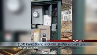 Famous Albert Lea police offer $1,000 reward in Fountain Lake Park vandalism case Wealth