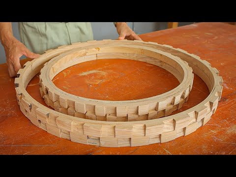 Amazing Unique Woodworking Idea From Strips Of Wood // How To Make Your ...