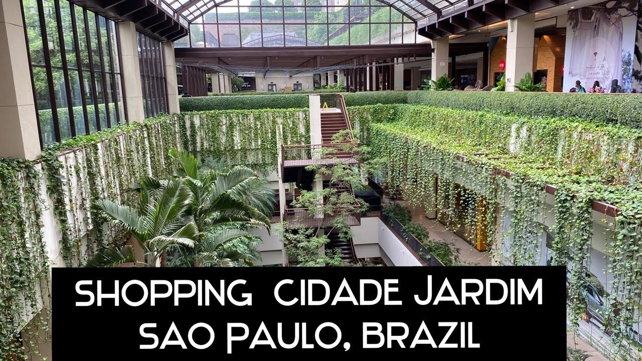Beautiful shopping mall in São Paulo, Brazil Cidade Jardim