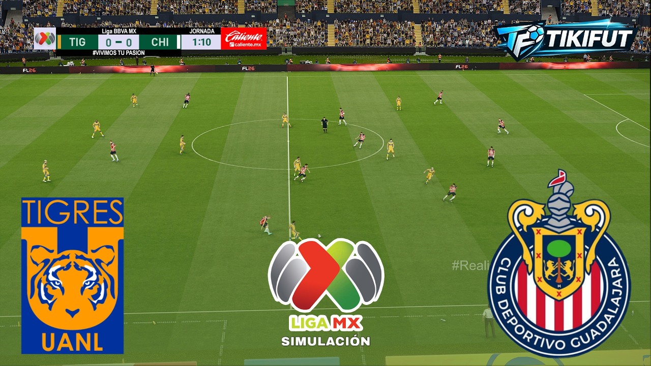 TIGRES vs CHIVAS Liga MX Cuartos de Final 2026 Partido Completo Match ...