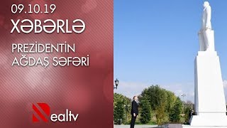Prezident İlham Əliyev Ağdaş Rayonuna Səfərə Gedib