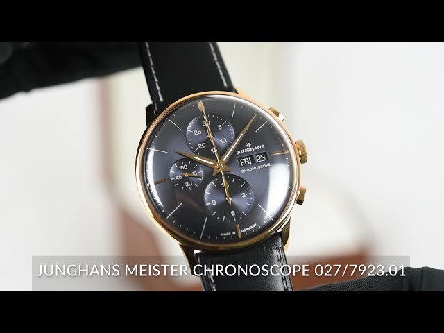 Junghans Meister Chronoscope 027/7923.01 - YouTube