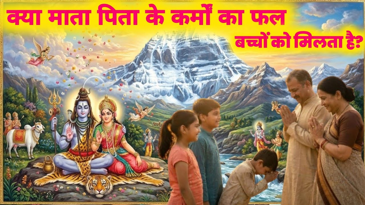  क्या माता पिता के कर्मों का फल बच्चों को मिलता है/shiv katha /shiv