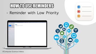 How to CREATE a Reminder with Low Priority On Reminders Using a Mac - Basic Tutorial | New