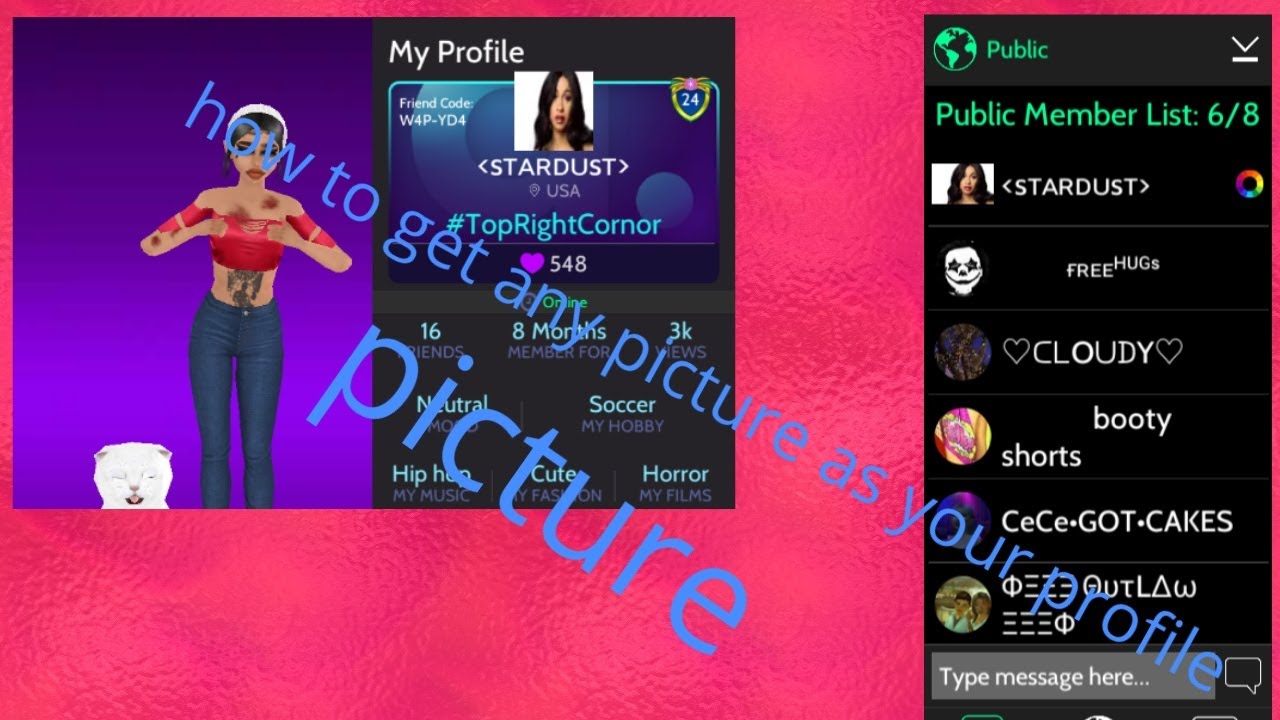 How To Get Any Picture As Your Profile Picture Avakin Life links Are