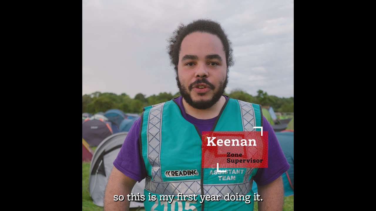 Keenan a Zone Supervisor working at Reading Festival with Hotbox Events 