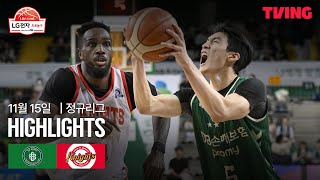 KBL 원주 DB 87-84 서울 SK 하이라이트
