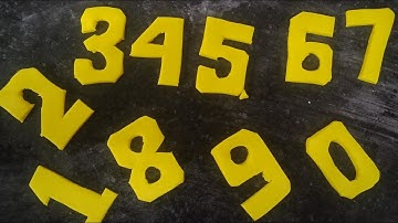 fondant NUMBER 1 to 10 without mold cutter #cakehub07