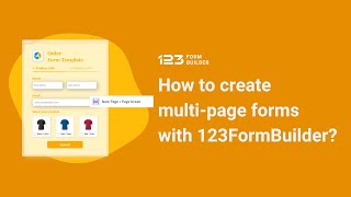 How to create multi page forms in 123FormBuilder | 123FormBuilder