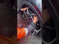 How to put snow chain on tires. #snowchain #removechain #mountains #snowroad #melbourne #australia
