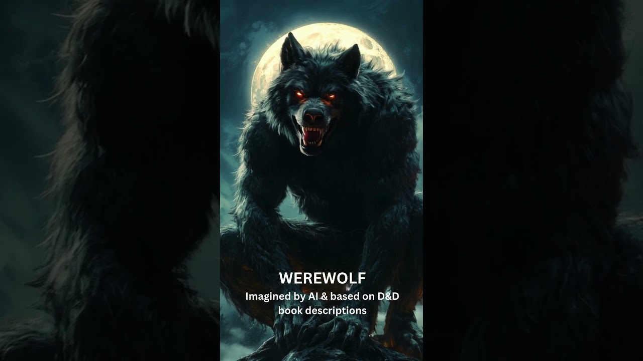 Werewolf: Imagined by AI & based on D&D book descriptions