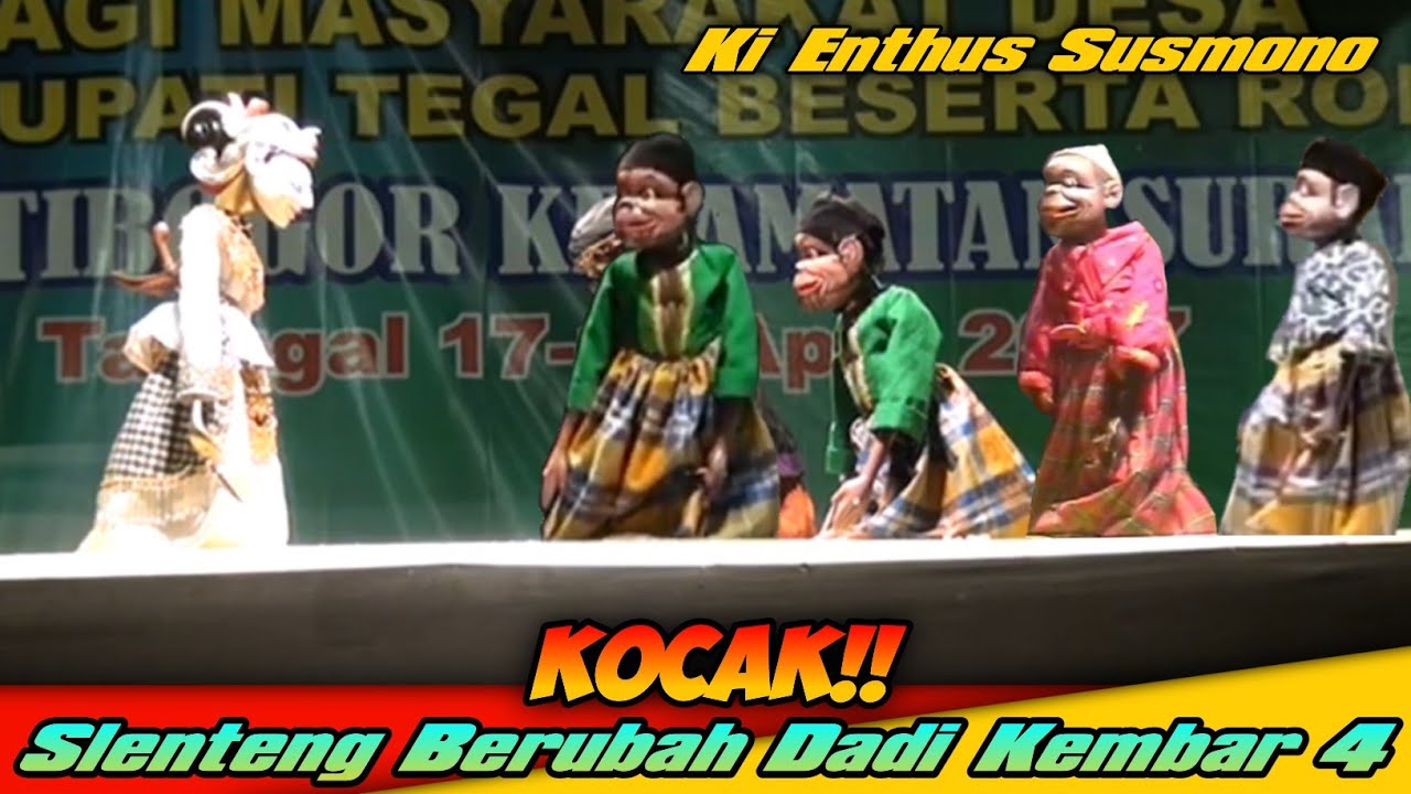DIJAMIN NGAKAK!! SLENTENG KEMBAR 4 BIKIN BINGUNG - WAYANG SANTRI KI ENTHUS SUSMONO
