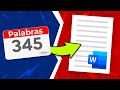 Cómo CONTAR las PALABRAS de un TEXTO en WORD / Dónde puedo ver los caracteres en Word 365