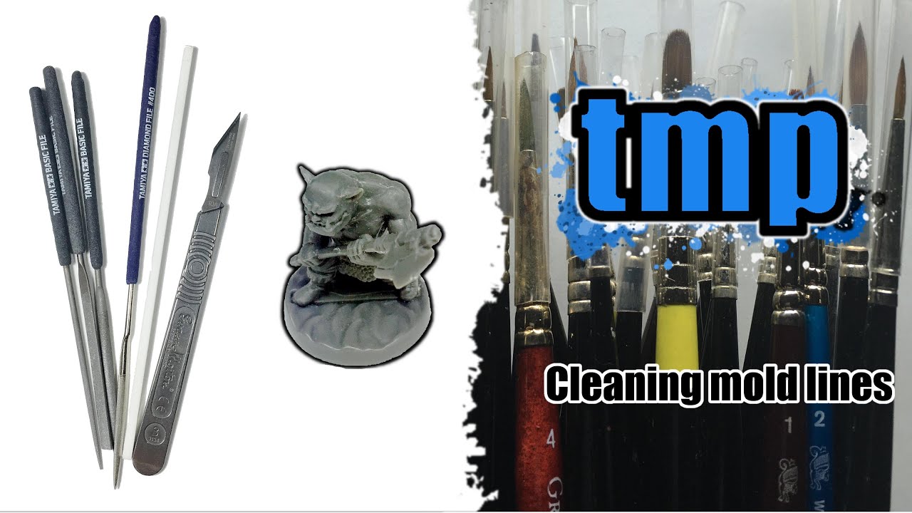 Miniature Painting Tutorial 06 Removing Mold Lines YouTube