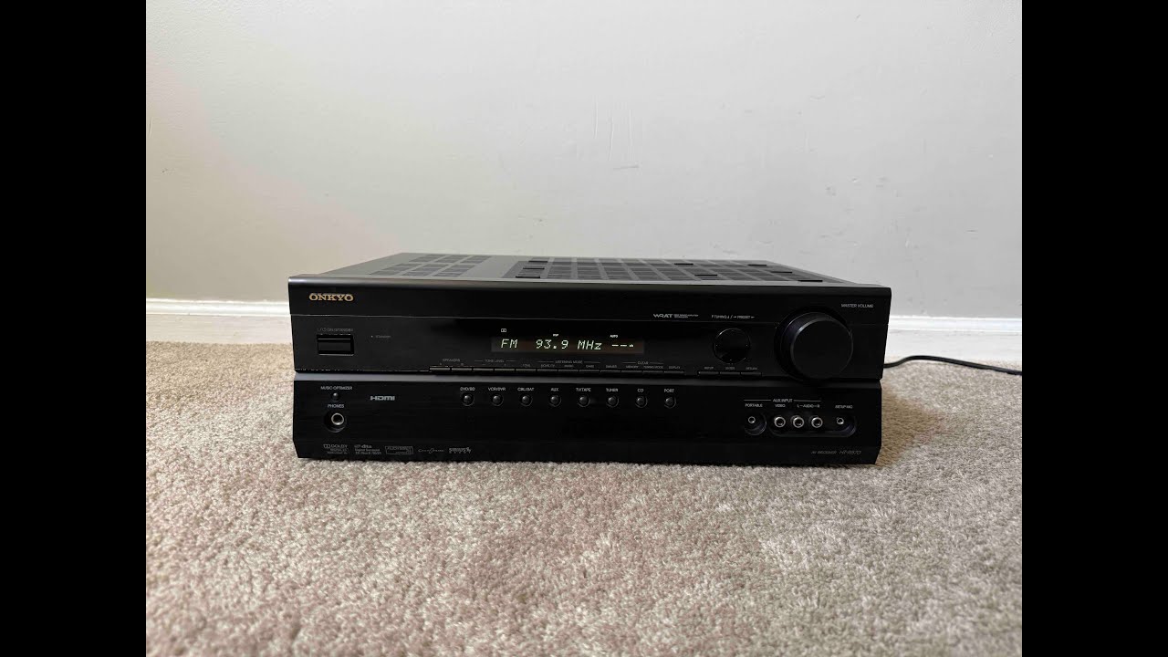 How to Factory Reset Onkyo HT-R570 7.1 HDMI Home Theater Surround ...