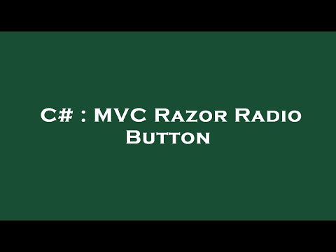 C# : MVC