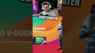 WARNUNG ⚠️ GRATIS vBucks Scam in Fortnite unterwegs