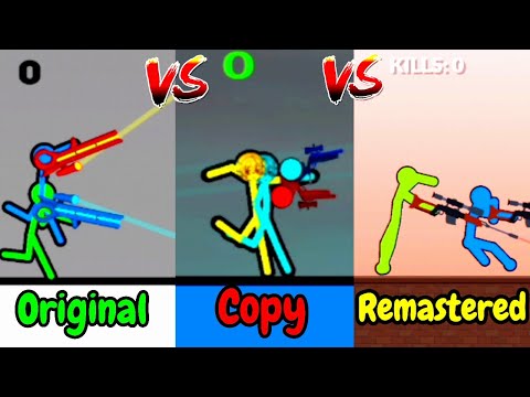 Original vs Copy vs Remastered Sniper | Supreme duelist stickman