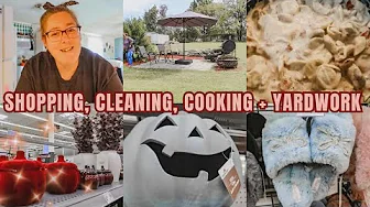 FALL DECOR SHOPPING CLEAN AND COOK WITH ME YARD WORK KIMI COPE