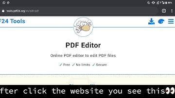 How to create PDF files by using pdf24.com