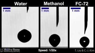 Droplets bouncing on a superrepellent surface