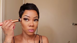 MY WAKEUP MORNING M .A .K .E.  U P  TUTORIAL | Diamond ThaModel