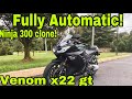 Venom x22 gt 250cc unboxing and drive| automatic motorcycle!