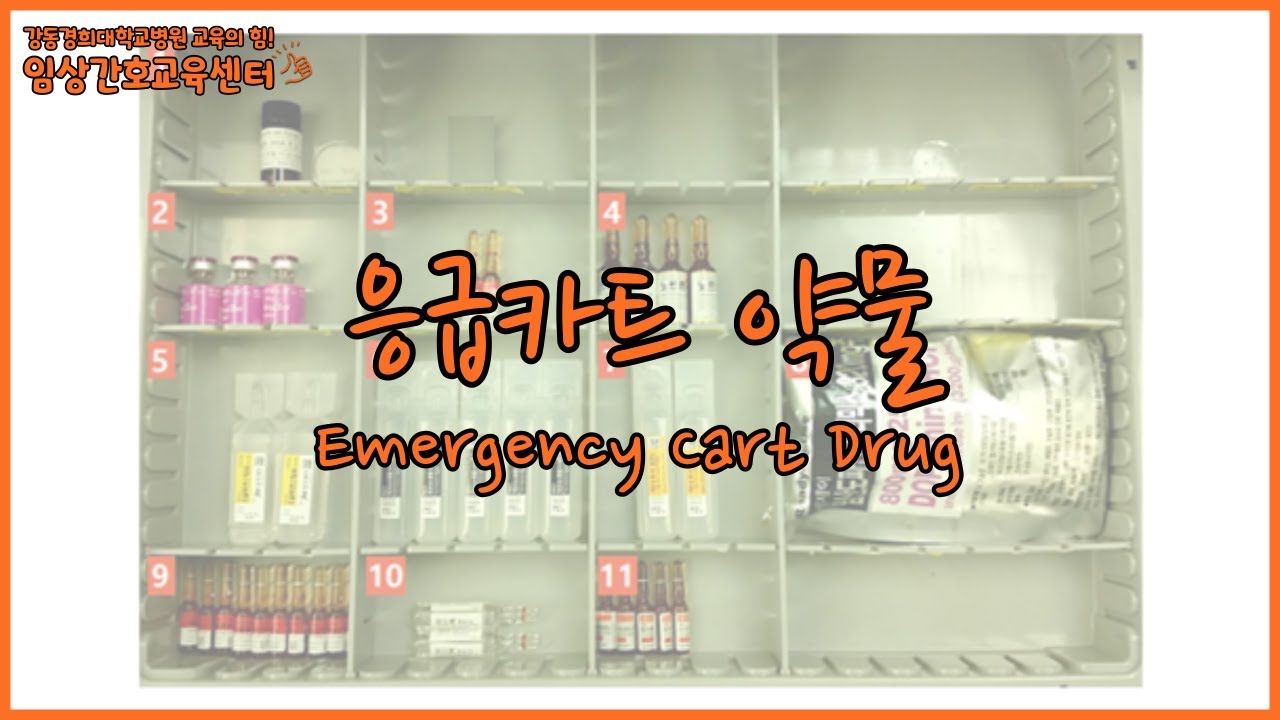 [응급간호] 응급카트 약물